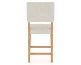 Canadel South West Counter Stool in Caramel Washed, TB Fabric, back view