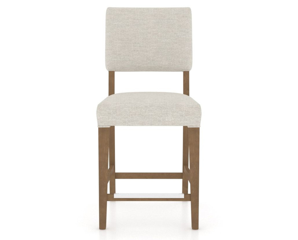 Canadel South West Counter Stool in Pecan Washed, TB Fabric, front view