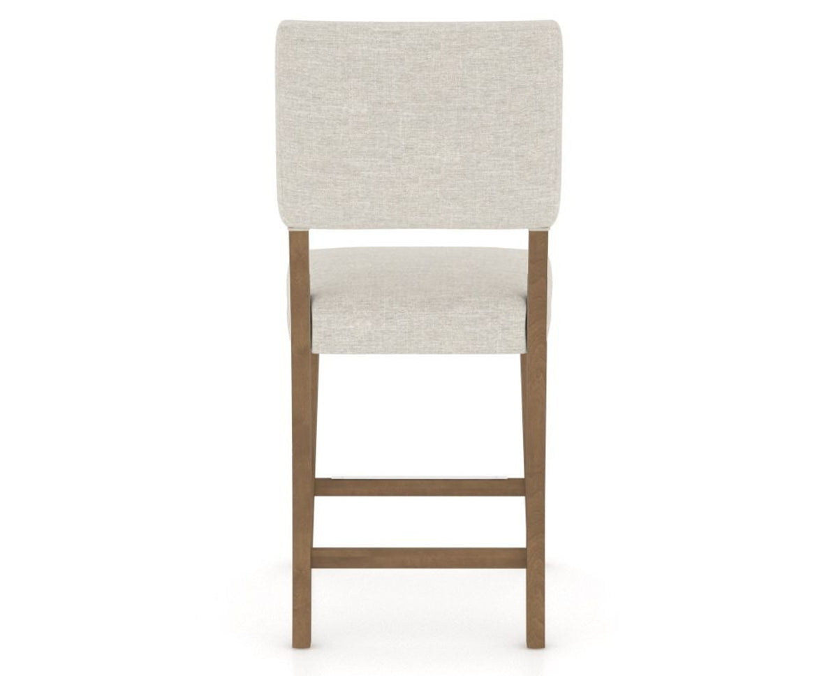 Canadel South West Counter Stool in Pecan Washed, TB Fabric, back view