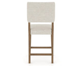 Canadel South West Counter Stool in Pecan Washed, TB Fabric, back view