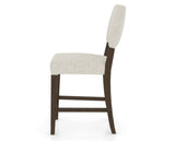 Canadel South West Counter Stool in Hazelnut Washed, TB Fabric, side view