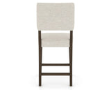 Canadel South West Counter Stool in Hazelnut Washed, TB Fabric, back view
