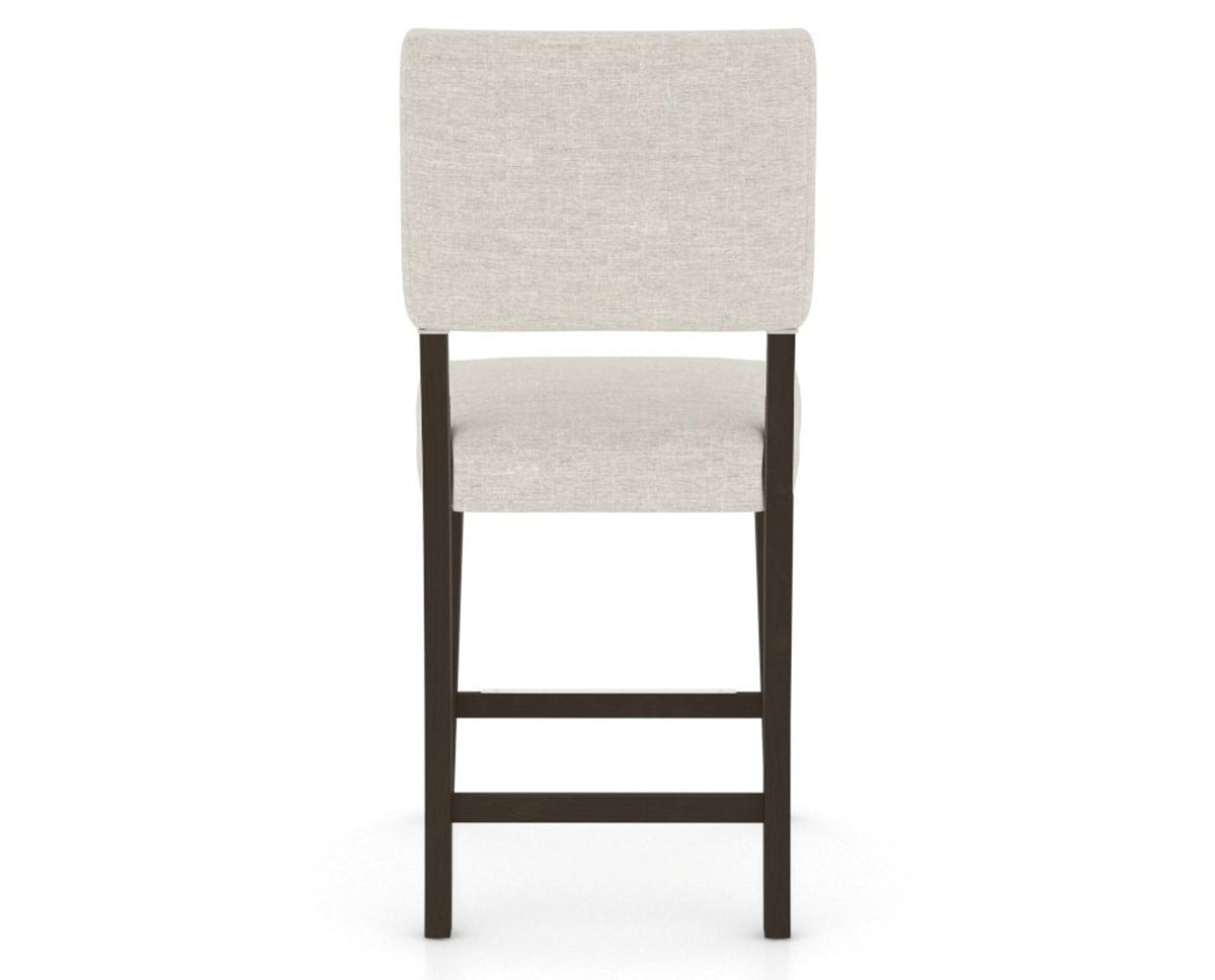 Canadel South West Counter Stool in Davy's Grey, TB Fabric, back view