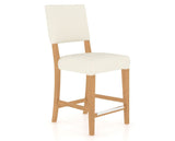 Canadel South West Counter Stool in Caramel Washed, YJ Faux Leather, three-quarter view