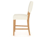 Canadel South West Counter Stool in Caramel Washed, YJ Faux Leather, side view