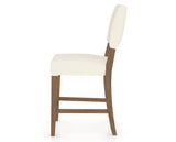 Canadel South West Counter Stool in Pecan Washed, YJ Faux Leather, side view