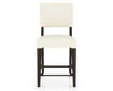 Canadel South West Counter Stool in Davy's Grey, YJ Faux Leather, front view