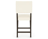 Canadel South West Counter Stool in Davy's Grey, YJ Faux Leather, back view