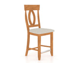Canadel Core Counter Stool 8100 in Fixed Base, three-quarter view