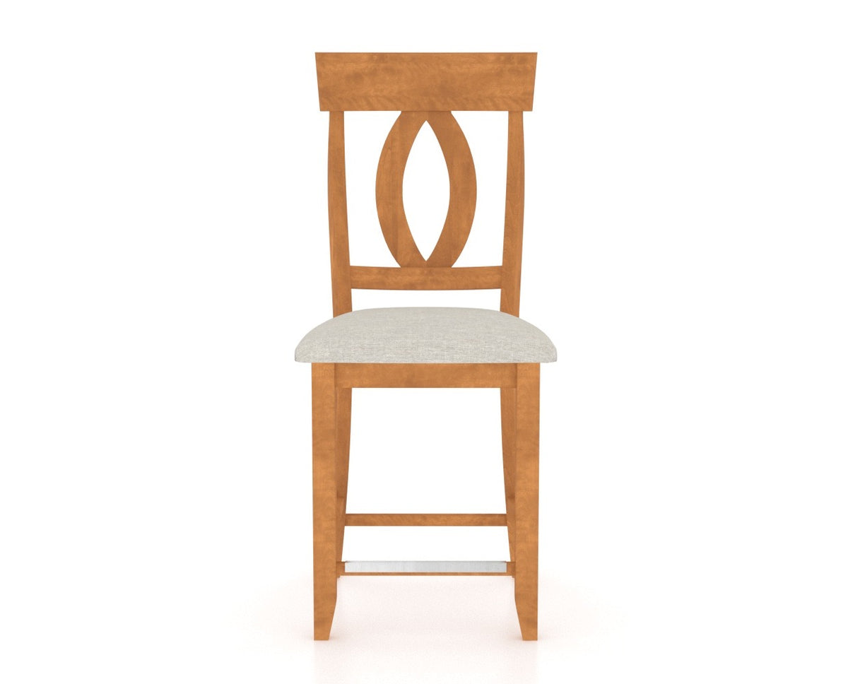 Canadel Core Counter Stool 8100 in Fixed Base, front view