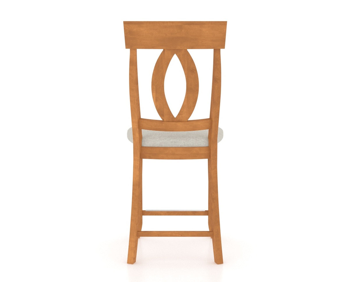 Canadel Core Counter Stool 8100 in Fixed Base, back view