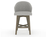Canadel Downtown Point Counter Stool in Shadow, 7C Fabric, front view