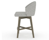 Canadel Downtown Point Counter Stool in Shadow, 7C Fabric, side view