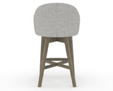 Canadel Downtown Point Counter Stool in Shadow, 7C Fabric, back view