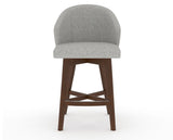 Canadel Downtown Point Counter Stool in Cognac Washed, 7C Fabric, front view