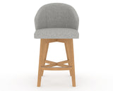 Canadel Downtown Point Counter Stool in Caramel Washed, 7C Fabric, front view