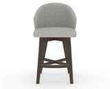 Canadel Downtown Point Counter Stool in Hazelnut Washed, 7C Fabric, front view
