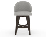 Canadel Downtown Point Counter Stool in Davy's Grey, 7C Fabric, front view