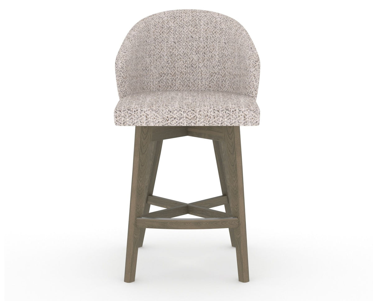 Canadel Downtown Point Counter Stool in Shadow, FP Crypton®, front view