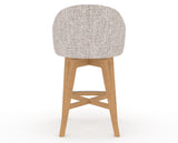 Canadel Downtown Point Counter Stool in Caramel Washed, FP Crypton®, back view