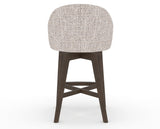 Canadel Downtown Point Counter Stool in Hazelnut Washed, FP Crypton®, back view