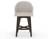 Canadel Downtown Point Counter Stool in Davy's Grey, FP Crypton®, front view