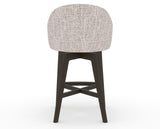 Canadel Downtown Point Counter Stool in Davy's Grey, FP Crypton®, back view