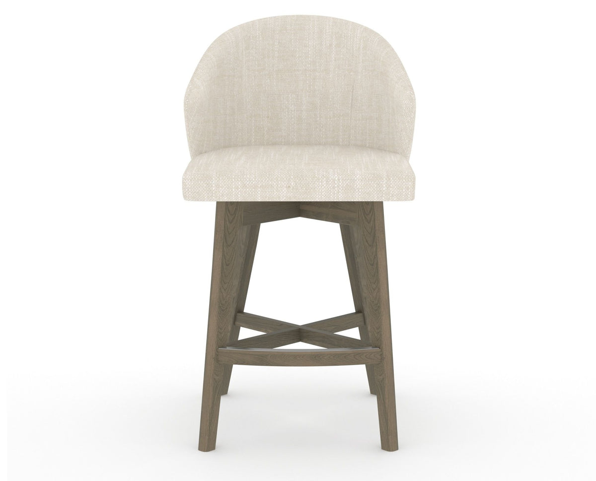 Canadel Downtown Point Counter Stool in Shadow, FT InsideOut®, front view