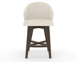 Canadel Downtown Point Counter Stool in Hazelnut Washed, FT InsideOut®, front view