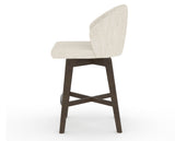 Canadel Downtown Point Counter Stool in Hazelnut Washed, FT InsideOut®, side view