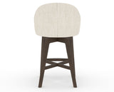 Canadel Downtown Point Counter Stool in Hazelnut Washed, FT InsideOut®, back view