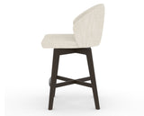 Canadel Downtown Point Counter Stool in Davy's Grey, FT InsideOut®, side view