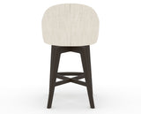 Canadel Downtown Point Counter Stool in Davy's Grey, FT InsideOut®, back view