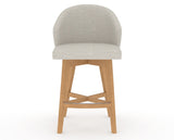 Canadel Downtown Point Counter Stool in Caramel Washed, TB Fabric, front view