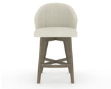 Canadel Downtown Point Counter Stool in Shadow, TW Fabric, front view