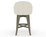 Canadel Downtown Point Counter Stool in Shadow, TW Fabric, back view