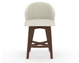 Canadel Downtown Point Counter Stool in Cognac Washed, TW Fabric, front view