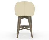 Canadel Downtown Point Counter Stool in Shadow, XZ Faux Leather, back view