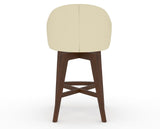 Canadel Downtown Point Counter Stool in Cognac Washed, XZ Faux Leather, back view