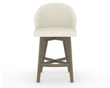 Canadel Downtown Point Counter Stool in Shadow, YJ Faux Leather, front view