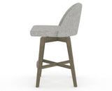 Canadel Downtown Tove Counter Stool in Shadow, 7C Fabric, side view