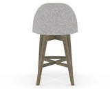 Canadel Downtown Tove Counter Stool in Shadow, 7C Fabric, back view