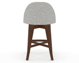 Canadel Downtown Tove Counter Stool in Cognac Washed, 7C Fabric, back view