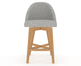 Canadel Downtown Tove Counter Stool in Caramel Washed, 7C Fabric, front view