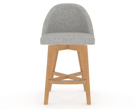 Canadel Downtown Tove Counter Stool in Caramel Washed, 7C Fabric, front view
