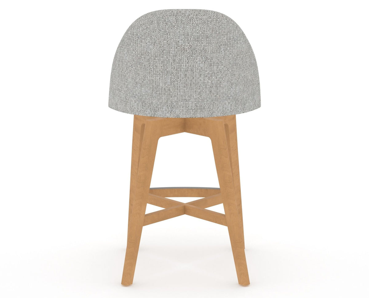 Canadel Downtown Tove Counter Stool in Caramel Washed, 7C Fabric, back view