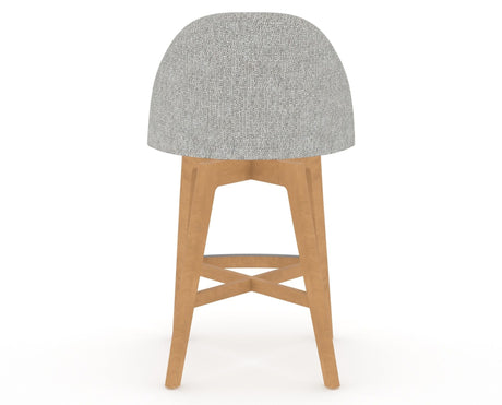 Canadel Downtown Tove Counter Stool in Caramel Washed, 7C Fabric, back view