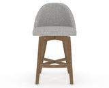 Canadel Downtown Tove Counter Stool in Pecan Washed, 7C Fabric, front view