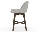Canadel Downtown Tove Counter Stool in Hazelnut Washed, 7C Fabric, side view