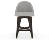Canadel Downtown Tove Counter Stool in Davy's Grey, 7C Fabric, front view